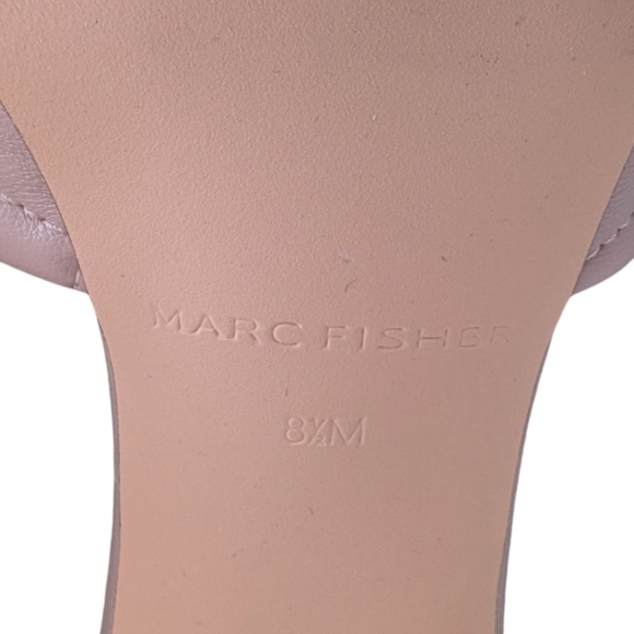 Marc Fisher Quilted Studded Square Toe Stiletto Heel Sandals Size 8.5 - Picture 6 of 11